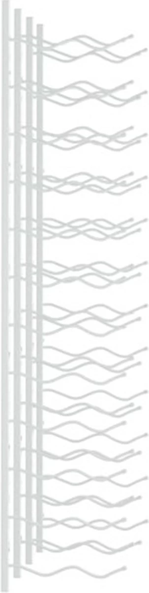 VidaXL Range-bouteilles Pcs Fixation Murale Pour 24 Bouteilles Fer Blanc 4 VidaXL Range-bouteilles Pcs Fixation Murale Pour 24 Bouteilles Fer Blanc – Image 2