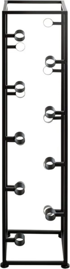 HakuShop Wine Rack - Porte-bouteilles De Vin Pour 18 Bouteilles - Porte-bouteilles En Acier Zwart - Porte-bouteilles Pratique - 26 X 26 X 104 Cm 11 HakuShop Wine Rack - Porte-bouteilles De Vin Pour 18 Bouteilles - Porte-bouteilles En Acier Zwart - Porte-bouteilles Pratique - 26 X 26 X 104 Cm -Dégustation Délicate 316x1200