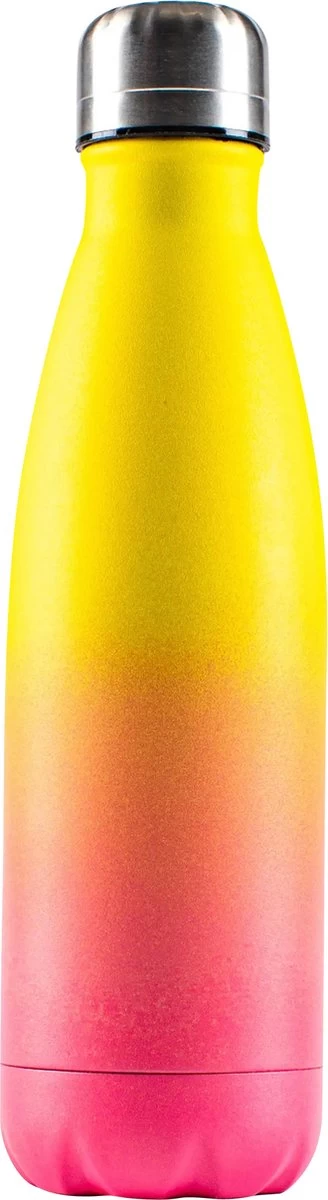 HYPE Revêtement En Poudre Yellow / Fuchsia - Gourde - Gourde En Acier Inoxydable - Bouteille D'eau - Bouteille D'eau En Acier Inoxydable 4 HYPE Revêtement En Poudre Yellow / Fuchsia - Gourde - Gourde En Acier Inoxydable - Bouteille D'eau - Bouteille D'eau En Acier Inoxydable – Image 2