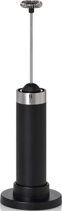 Mousseur à Lait AdHoc - Rapid - Plastique / Inox - ø 6,5 Cm X 21,5 Cm - Zwart -Dégustation Délicate 354x1200