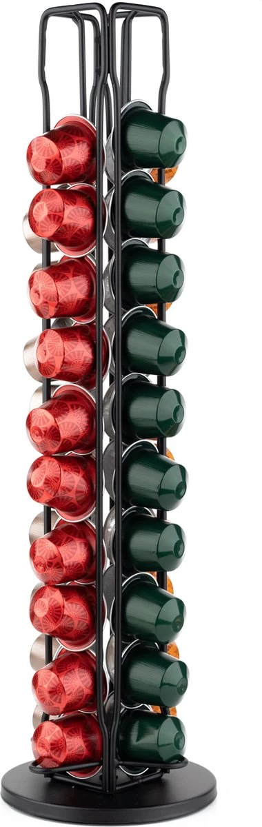 Daily Products Porte-capsule - Nespresso - Porte-gobelet - Pour 40 Tasses - Porte- Tasses à Café - Zwart - Rotatif à 360° 4 Daily Products Porte-capsule - Nespresso - Porte-gobelet - Pour 40 Tasses - Porte- Tasses à Café - Zwart - Rotatif à 360° – Image 2