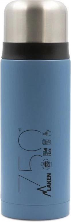 Bouteille Thermos Laken Bouteille Thermos En Acier Inoxydable 0 L - Blue Avec Tasse à Boire, Bouteille En Acier Inoxydable à Double Paroi