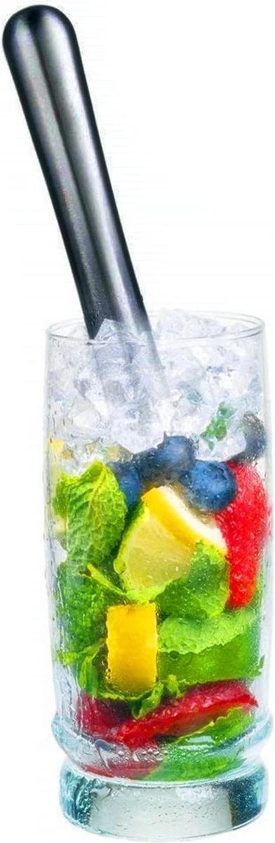 Doodadeals® Luxe Cocktail Pestle - Tonic Pestle - Muddler - Citroen Pestle - Cocktail Muddler - 21 Cm - Inox - Anthracite 6 Doodadeals® Luxe Cocktail Pestle - Tonic Pestle - Muddler - Citroen Pestle - Cocktail Muddler - 21 Cm - Inox - Anthracite – Image 4