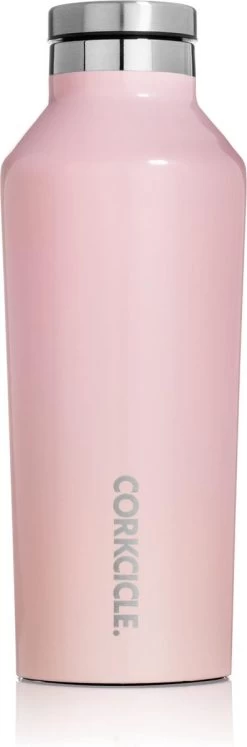 Corkcicle Canteen - Bouteille Thermos Rose Clair 270 Ml Quartz Rose - 3 Couches - Acier Inoxydable Acier Inoxydable