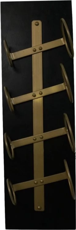 Casier à Vin Suspendu 4 Bouteilles - 20x13x65 - Zwart/ Or - Bois De Manguier / Métal 10 Casier à Vin Suspendu 4 Bouteilles - 20x13x65 - Zwart/ Or - Bois De Manguier / Métal -Dégustation Délicate 399x1200