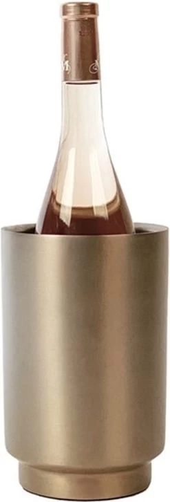 XLBoom - Cave à Vin RONDO - Soft Copper - Acier Inoxydable Couleur Cuivre - Ø13 X H20cm