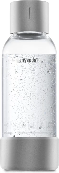 Mysoda - Bouteille Réutilisable De 0, 5 Litres - Argent / Aluminium