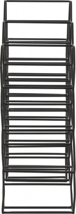 Light & Living Salbris Wine Rack - Noir Mat - 48 X 18 X 52cm - 20 Bouteilles -Dégustation Délicate 428x1200 1
