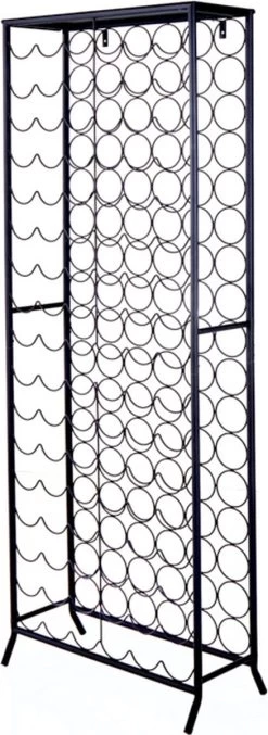Casier à Vin Industriel STORAGE 182cm Noir Porte-bouteilles Pour 102 Bouteilles 13 Casier à Vin Industriel STORAGE 182cm Noir Porte-bouteilles Pour 102 Bouteilles -Dégustation Délicate 438x1200