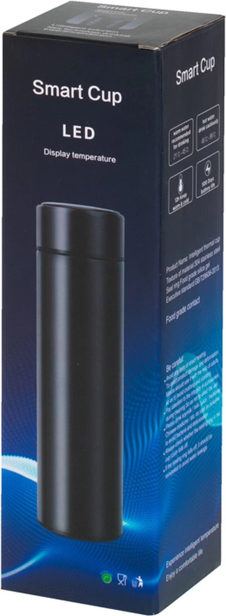 Tasse Thermos Et Bouteille Thermos Avec Affichage Du Degré LED Et Passoire à Thé/café 500 Ml - Tasse Thermos - Bouteille Isotherme - Perfect Pour Le Café, Le Thé Et Les Aliments Pour Bébé - Goud 4 Tasse Thermos Et Bouteille Thermos Avec Affichage Du Degré LED Et Passoire à Thé/café 500 Ml - Tasse Thermos - Bouteille Isotherme - Perfect Pour Le Café, Le Thé Et Les Aliments Pour Bébé - Goud – Image 2