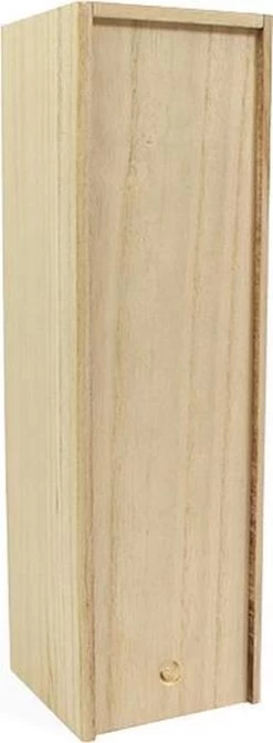 Coffre à Vin Bois - 2 Pièces - Couvercle Coulissant - Y Compris Laine De Bois -Dégustation Délicate 442x1200