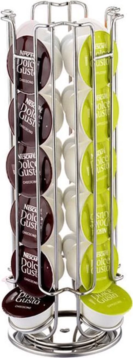 Porte-gobelet Pour 24 Tasses à Café - Porte-gobelet - Distributeur Porte-gobelet - Porte-capsule - Rotatif 3 Porte-gobelet Pour 24 Tasses à Café - Porte-gobelet - Distributeur Porte-gobelet - Porte-capsule - Rotatif