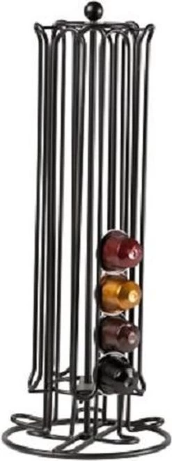 Cosy & Trendy Capsule Holder - Zwart - Métal - Rotatif - D14xh36 Et Yourkitchen E-cookbook - Delicious Feast Recipes