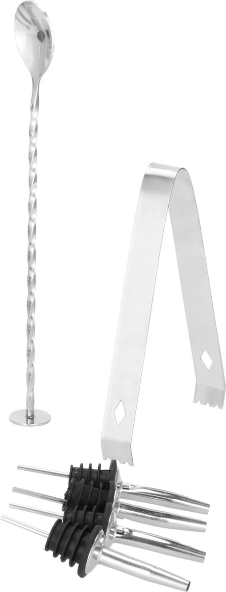 Ensemble De Cocktails Set | Set De 14 Shakers à Cocktail | Y Compris Boîte-cadeau | ACIER INOXYDABLE | Couleur Argent 11 Ensemble De Cocktails Set | Set De 14 Shakers à Cocktail | Y Compris Boîte-cadeau | ACIER INOXYDABLE | Couleur Argent – Image 9