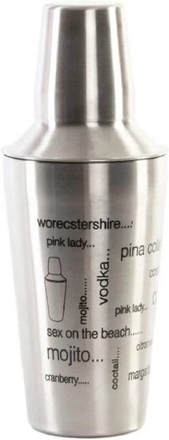 Shaker à Cocktail Argent 500 Ml En Acier Inoxydable - Fournitures De Cuisine - Fournitures Bar/café - Confection De Cocktails - Tasses à Mix/secouer