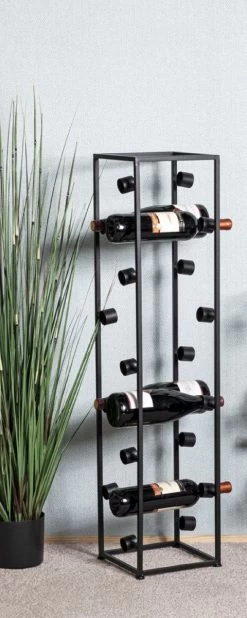 HakuShop Wine Rack - Porte-bouteilles De Vin Pour 18 Bouteilles - Porte-bouteilles En Acier Zwart - Porte-bouteilles Pratique - 26 X 26 X 104 Cm 13 HakuShop Wine Rack - Porte-bouteilles De Vin Pour 18 Bouteilles - Porte-bouteilles En Acier Zwart - Porte-bouteilles Pratique - 26 X 26 X 104 Cm -Dégustation Délicate 480x1200 1