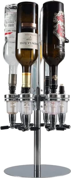 Parya Official - Carrousel à Boissons 6 Bouteilles - Aluminium - Distributeur De Boissons - Bar - Shottapper - Robinet De Boissons - Shots 12 Parya Official - Carrousel à Boissons 6 Bouteilles - Aluminium - Distributeur De Boissons - Bar - Shottapper - Robinet De Boissons - Shots -Dégustation Délicate 481x1200