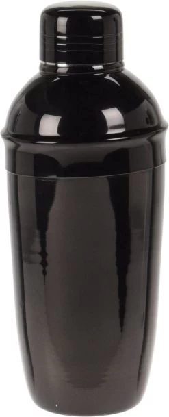 Shaker à Cocktail Noir 500 Ml Inox 9 X 22 Cm - Fournitures De Cuisine - Fournitures Bar/café - Réaliser Des Cocktails - Mix/shake Tasses