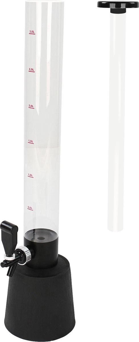 Jago® Beer Tower 3,5 Litres - Robinet à Bière - Distributeur De Boissons - Robinet Domestique - Avec Robinet - Hauteur 90 Cm 14 Jago® Beer Tower 3,5 Litres - Robinet à Bière - Distributeur De Boissons - Robinet Domestique - Avec Robinet - Hauteur 90 Cm – Image 12
