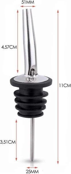 Bec Verseur Premium En Acier Inoxydable 12 Pack - Bouchon Verseur - Vin - Huile - Cocktail -Dégustation Délicate 492x1200 1