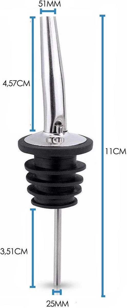 Set Premium Lot De 12 Becs Verseurs - Bouchons Verseurs - Vin - Bouteille - Cocktail - 12 Pièces 8 Set Premium Lot De 12 Becs Verseurs - Bouchons Verseurs - Vin - Bouteille - Cocktail - 12 Pièces – Image 6