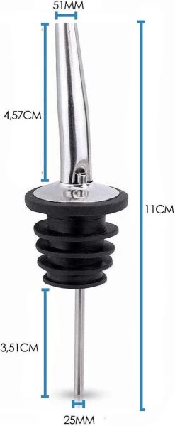 Set Premium Lot De 8 Becs Verseurs - Bouchons Verseurs - Vin - Bouteille - Cocktail - Huile - 8 Pièces -Dégustation Délicate 495x1200 3