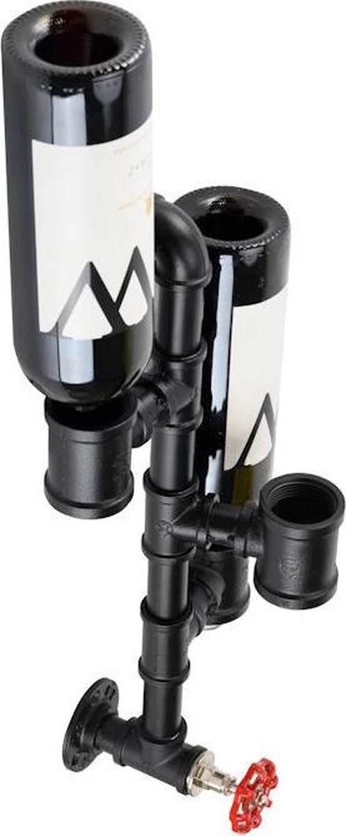 Decopatent ® Casier à Vin Mural Pour 3 Decopatent De Vin - Métal - Vintage - Casier à Bouteilles Pour 3x Bouteille De Vin - Casier à Vin Mural - Casier à Vin - Zwart 9 Decopatent ® Casier à Vin Mural Pour 3 Decopatent De Vin - Métal - Vintage - Casier à Bouteilles Pour 3x Bouteille De Vin - Casier à Vin Mural - Casier à Vin - Zwart – Image 7