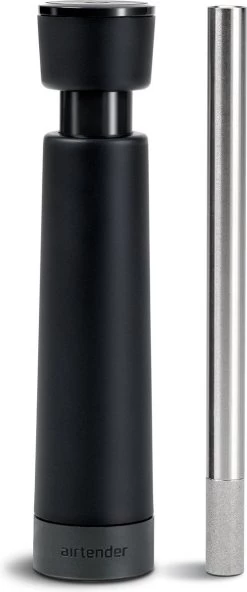 Aérateur De Vin Airtender - Aérateur De Vin - Décanteur - Acier Inoxydable - Zwart