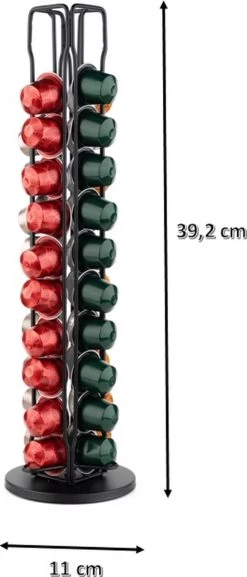 Daily Products Porte-capsule - Nespresso - Porte-gobelet - Pour 40 Tasses - Porte- Tasses à Café - Zwart - Rotatif à 360° 11 Daily Products Porte-capsule - Nespresso - Porte-gobelet - Pour 40 Tasses - Porte- Tasses à Café - Zwart - Rotatif à 360° -Dégustation Délicate 514x1200