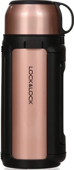 Thermos 1,5 Litres - NEW GIANT HOT TANK - Bouteille Isotherme En Acier Inoxydable étanche - Verseuse Thermo-chauffante Pour Café, Thé & Froid - Rose Doré