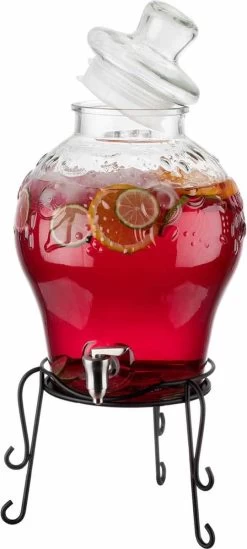 Distributeur De Boissons - Robinet - Distributeur De Limonade - Pichet à Sangria - 10,5L - XXL -Dégustation Délicate 540x1200 3
