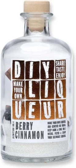 DIY Liqueur - Edition Berry Cinnamon - Faites Votre Eigen Délicieuse Liqueur De Baies Sucrées