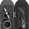 Grinscard Wine Opener Set 5 Pièces Conception De Bouteilles De Vin, Accessoires De Vin Noir Avec Coupe-capsule |tire-bouchon Bec Verseur Anneau Anti-goutte Bouchons Inox 2 Grinscard Wine Opener Set 5 Pièces Conception De Bouteilles De Vin, Accessoires De Vin Noir Avec Coupe-capsule |tire-bouchon Bec Verseur Anneau Anti-goutte Bouchons Inox -Dégustation Délicate 543x1200 1
