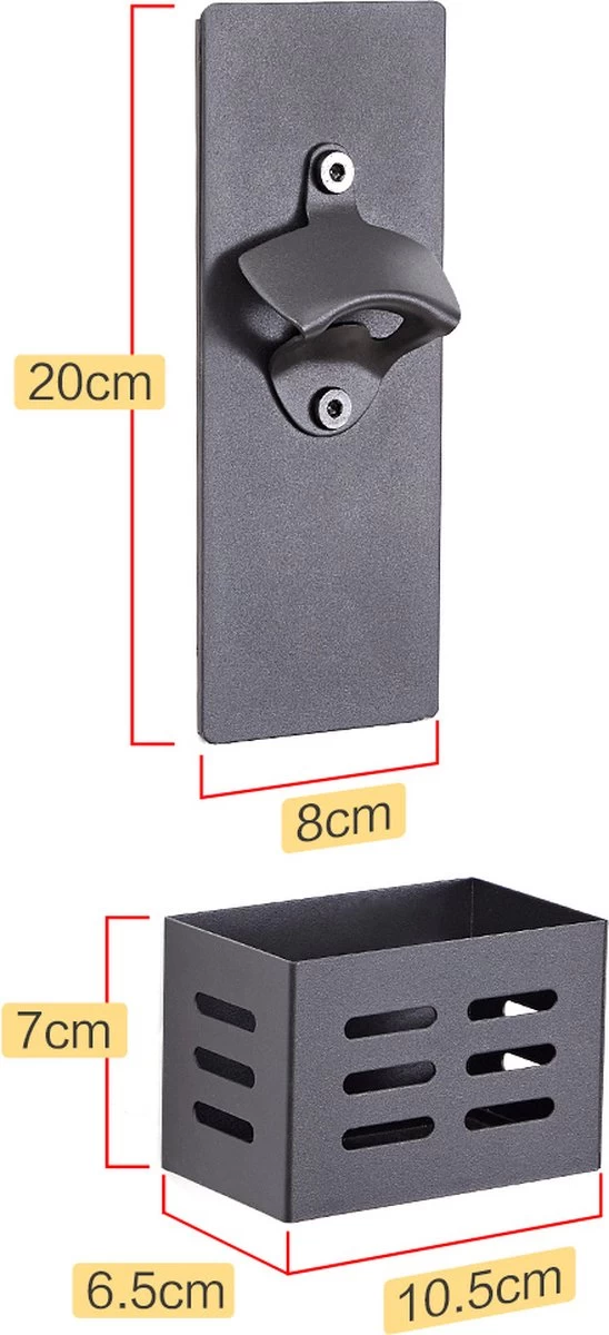Ouvre-bière Professionnel Et Ouvre-bouteille Magnétique Avec Plateau De Collecte - Convient également Pour Mur/mur 7 Ouvre-bière Professionnel Et Ouvre-bouteille Magnétique Avec Plateau De Collecte - Convient également Pour Mur/mur – Image 5