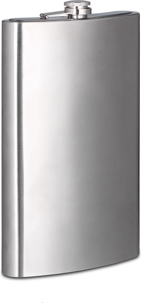 Relaxdays 9 X Pinson Plat En Acier Inoxydable XXL - Flasque De Hanche 1,8 Litre - Sac Bouteille - Sangle De Transport - Acier Inoxydable 11 Relaxdays 9 X Pinson Plat En Acier Inoxydable XXL - Flasque De Hanche 1,8 Litre - Sac Bouteille - Sangle De Transport - Acier Inoxydable – Image 9