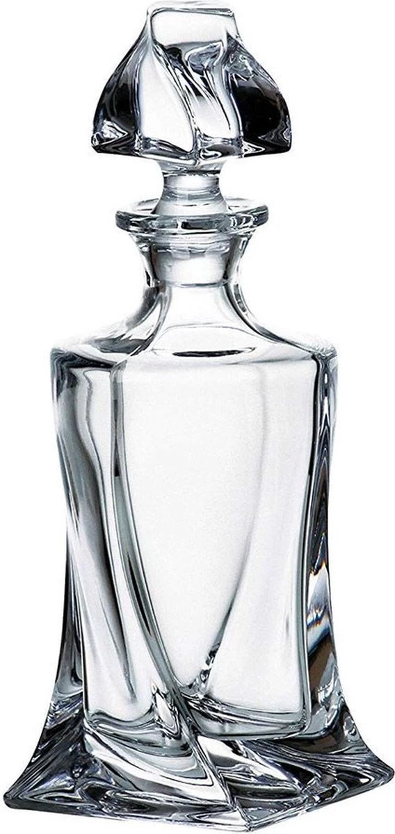 MikaMax Twisted Whisky Decanter - Whisky Decanter - Set Complet - Whisky Stones - Inc. 2 Verres à Whisky – 1L 5 MikaMax Twisted Whisky Decanter - Whisky Decanter - Set Complet - Whisky Stones - Inc. 2 Verres à Whisky – 1L – Image 4