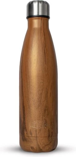 Bouteille Thermos étanche Nimma - Thermos En Acier Inoxydable à 2 Couches Pour Thé/café/eau - Bouteille 500 Ml - Marron