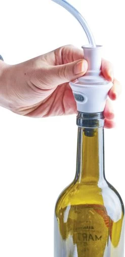 Solis Bouchon Bouteille Vin Pompe à Vide - Sous Vide Vin Accessoire - 2 Pièces