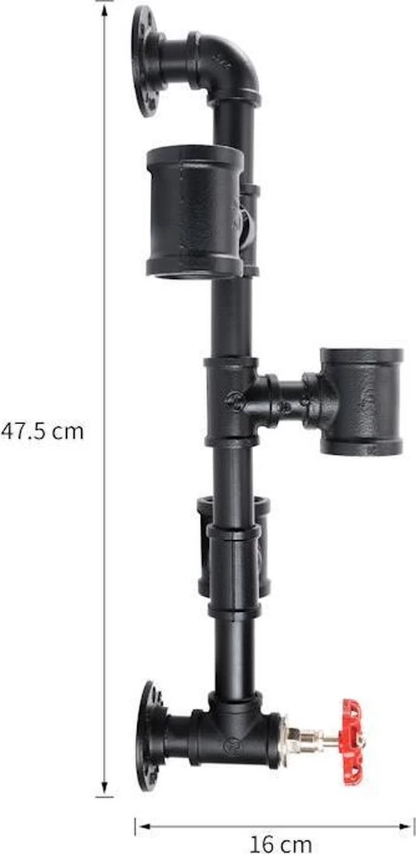 Decopatent ® Casier à Vin Mural Pour 3 Decopatent De Vin - Métal - Vintage - Casier à Bouteilles Pour 3x Bouteille De Vin - Casier à Vin Mural - Casier à Vin - Zwart 6 Decopatent ® Casier à Vin Mural Pour 3 Decopatent De Vin - Métal - Vintage - Casier à Bouteilles Pour 3x Bouteille De Vin - Casier à Vin Mural - Casier à Vin - Zwart – Image 4