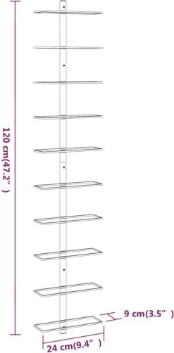 Range-bouteilles Casiers à Vin 2 Pcs Pour 10 Bouteilles Montage Mural Métal Blanc 13 Range-bouteilles Casiers à Vin 2 Pcs Pour 10 Bouteilles Montage Mural Métal Blanc -Dégustation Délicate 590x1200 6