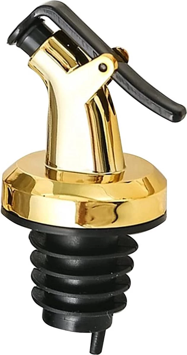 *** 3 X Premium Bec Verseur Or - Bouchons Verseurs - Vin - Bouteille - Cocktail - Huile D'Olive - De Heble®*** 3 *** 3 X Premium Bec Verseur Or - Bouchons Verseurs - Vin - Bouteille - Cocktail - Huile D'Olive - De Heble®***