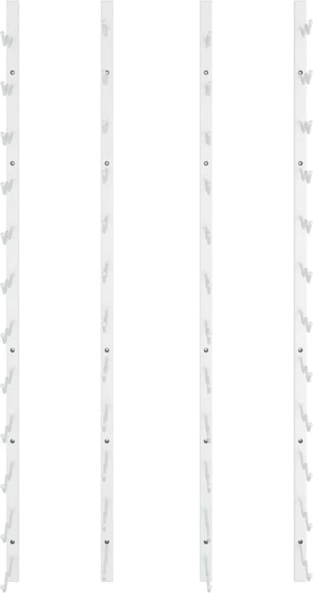 VidaXL Range-bouteilles Pcs Fixation Murale Pour 24 Bouteilles Fer Blanc 9 VidaXL Range-bouteilles Pcs Fixation Murale Pour 24 Bouteilles Fer Blanc – Image 7