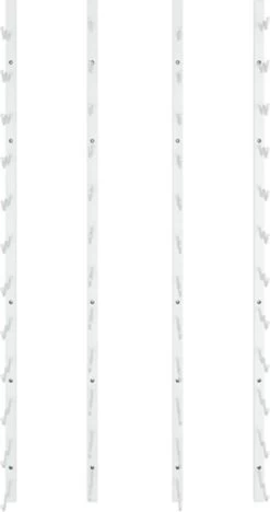 VidaXL Range-bouteilles Pcs Fixation Murale Pour 24 Bouteilles Fer Blanc 17 VidaXL Range-bouteilles Pcs Fixation Murale Pour 24 Bouteilles Fer Blanc -Dégustation Délicate 634x1200