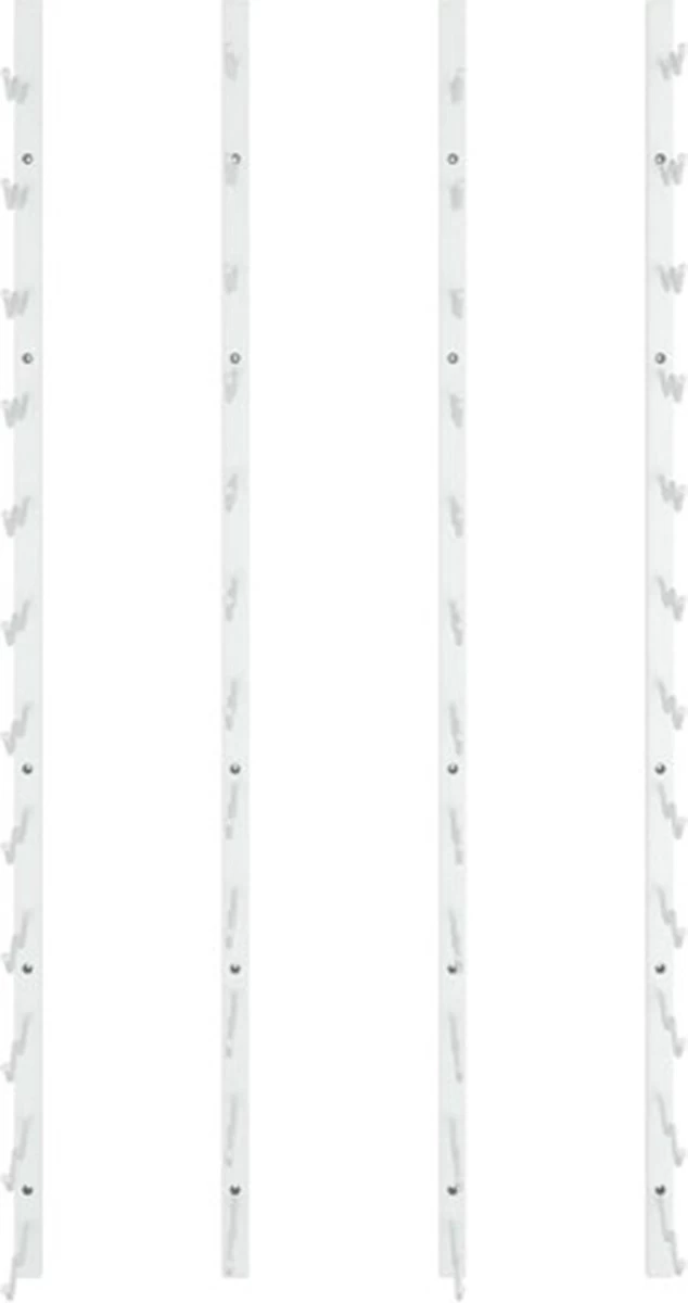 VidaXL Range-bouteilles Pcs Fixation Murale Pour 24 Bouteilles Fer Blanc 7 VidaXL Range-bouteilles Pcs Fixation Murale Pour 24 Bouteilles Fer Blanc – Image 5