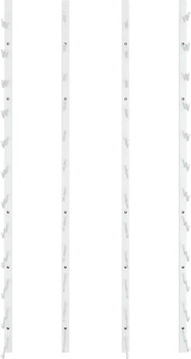 VidaXL Range-bouteilles Pcs Fixation Murale Pour 24 Bouteilles Fer Blanc 11 VidaXL Range-bouteilles Pcs Fixation Murale Pour 24 Bouteilles Fer Blanc – Image 9