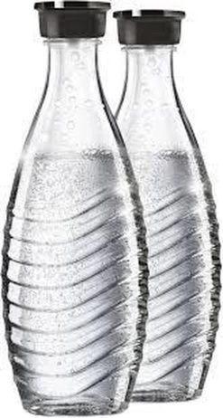 Sodastream 2 X Bouteilles En Verre , Ne Convient Que Pour Sodastream Crystal