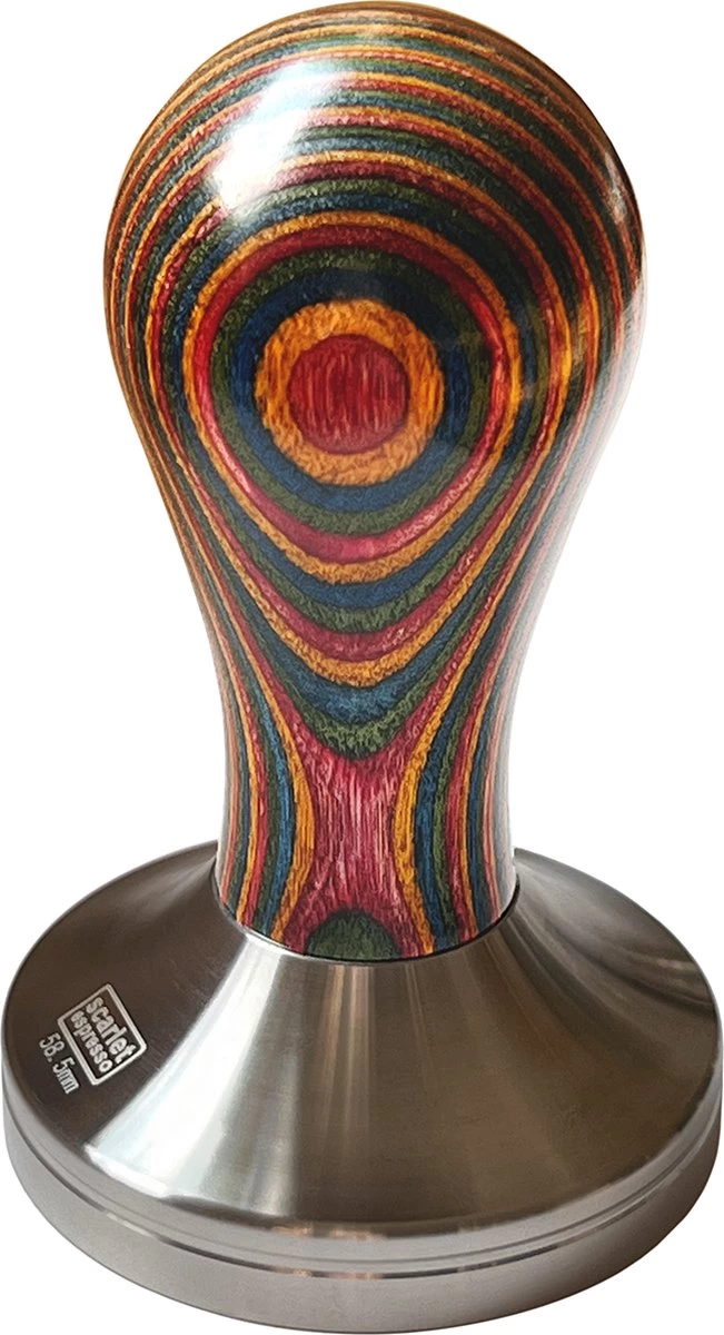 Expresso écarlate | Tamper "classic Colorato", Tampon Expresso élégant Avec Poignée Ergonomique En Bois Précieux Coloré, Pour Un Expresso Parfait, Barista Multi 51 Mm 5 Expresso écarlate | Tamper "classic Colorato", Tampon Expresso élégant Avec Poignée Ergonomique En Bois Précieux Coloré, Pour Un Expresso Parfait, Barista Multi 51 Mm – Image 3