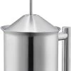 Silberthal - Mousseur à Lait - Mousseur à Lait Manuel - 400 Ml - Argent - Acier Inoxydable - Mousseur à Lait - Cadeau -Dégustation Délicate 659x1200