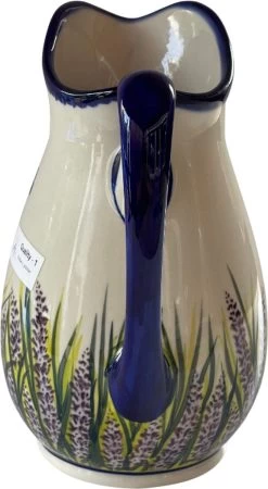 Pichet- Pichet à Eau- Carafe- Fait à La Main- Fait à La Handgemaakt- Peint à La Main- Peint à La Main- Bunzlau- Céramique- Poterie- Lavande -Dégustation Délicate 659x1200 2