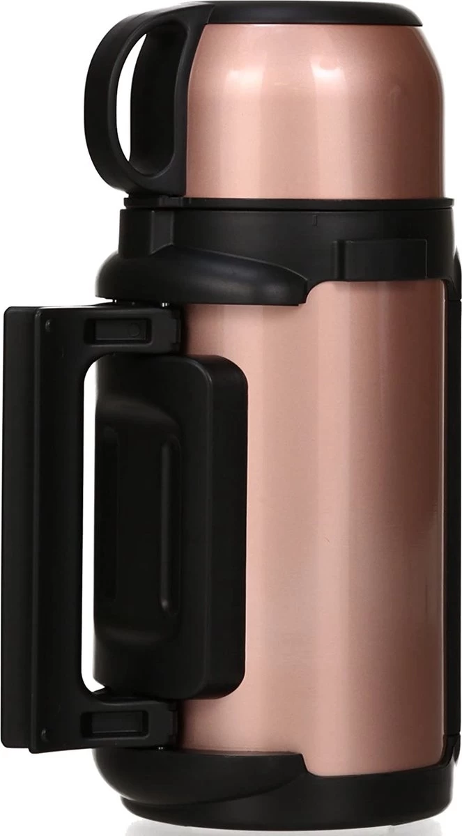 Thermos 1,5 Litres - NEW GIANT HOT TANK - Bouteille Isotherme En Acier Inoxydable étanche - Verseuse Thermo-chauffante Pour Café, Thé & Froid - Rose Doré 4 Thermos 1,5 Litres - NEW GIANT HOT TANK - Bouteille Isotherme En Acier Inoxydable étanche - Verseuse Thermo-chauffante Pour Café, Thé & Froid - Rose Doré – Image 2